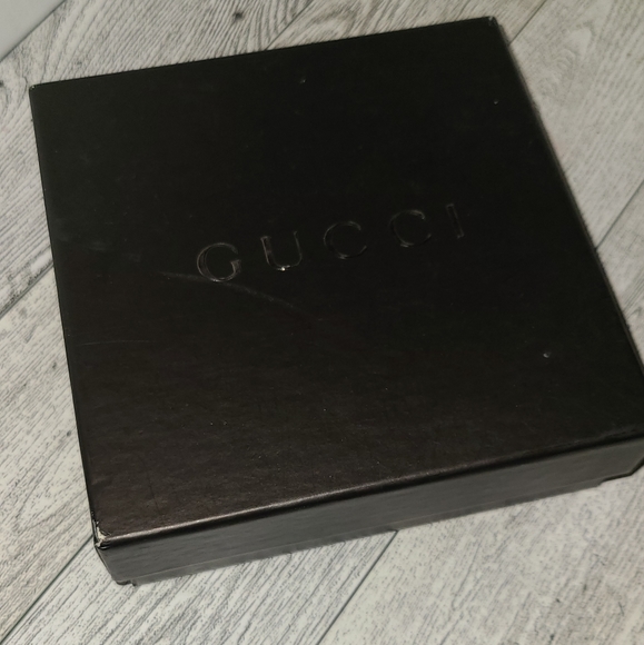 Authentic Gucci Snakeskin Python Wallet Card Holder Gold Yellow Beidge With Box - Picture 2 of 9